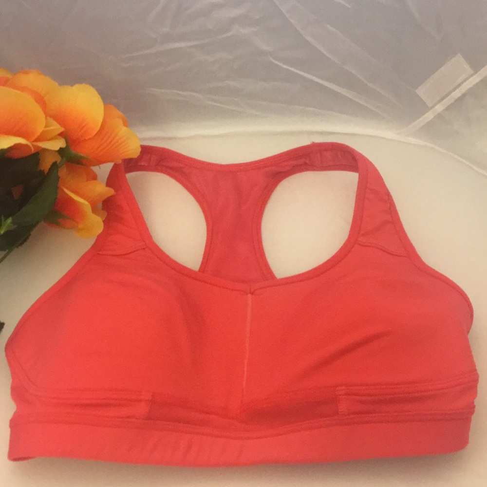 Athleta Peach Sports Bra 34C EUC - Picture 1 of 8